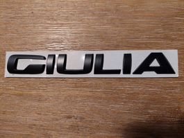 Alfa Romeo "GIULIA" Schriftzug aus Metall, selbstklebend