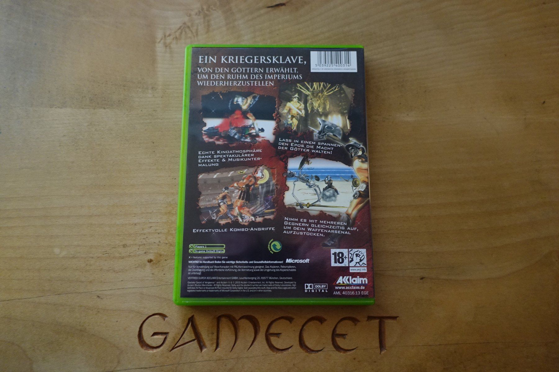 Microsoft Giochi: Gladiator: Sword of Vengeance – Usato da Steinach venduto da Gamecet 2
