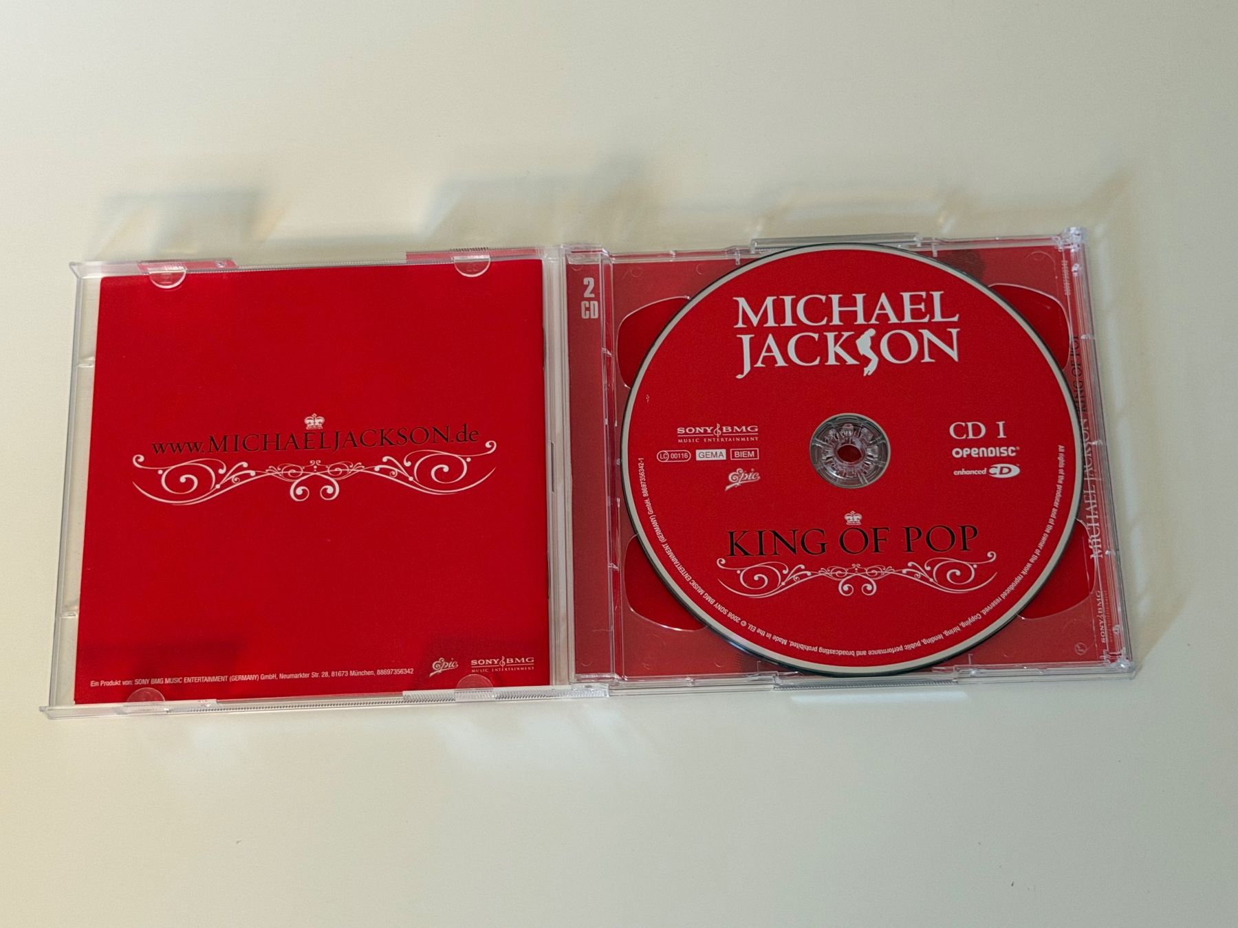 CD: Michael Jackson King Of Pop 2CD German Edition – Usato da Altstätten SG venduto da sheamus 2