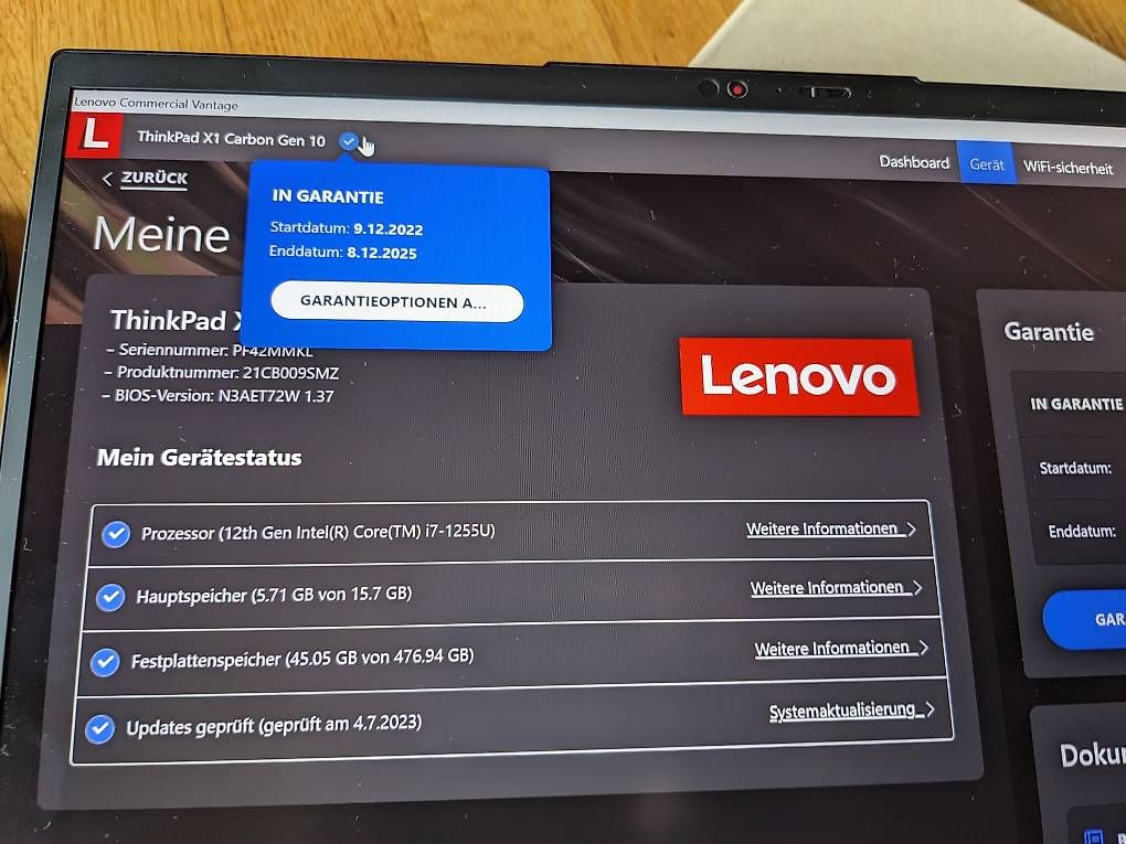Lenovo Notebook: Lenovo ThinkPad X1 Carbon Gen 10 – Nuovo (secondo la descrizione) da Innertkirchen venduto da Flir 2