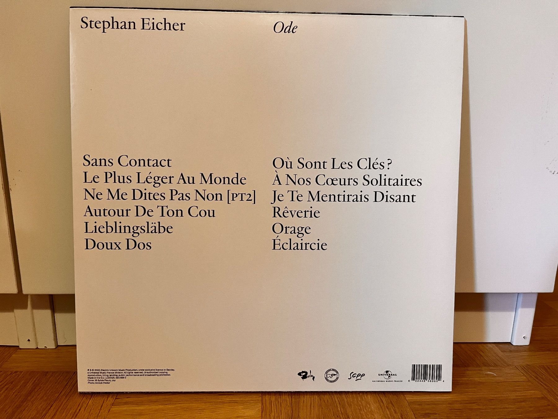 Dischi in vinile: Stephan Eicher - Ode - rotes Vinyl LP, mint – Nuovo (secondo la descrizione) da Arlesheim venduto da Vinylpferd 2