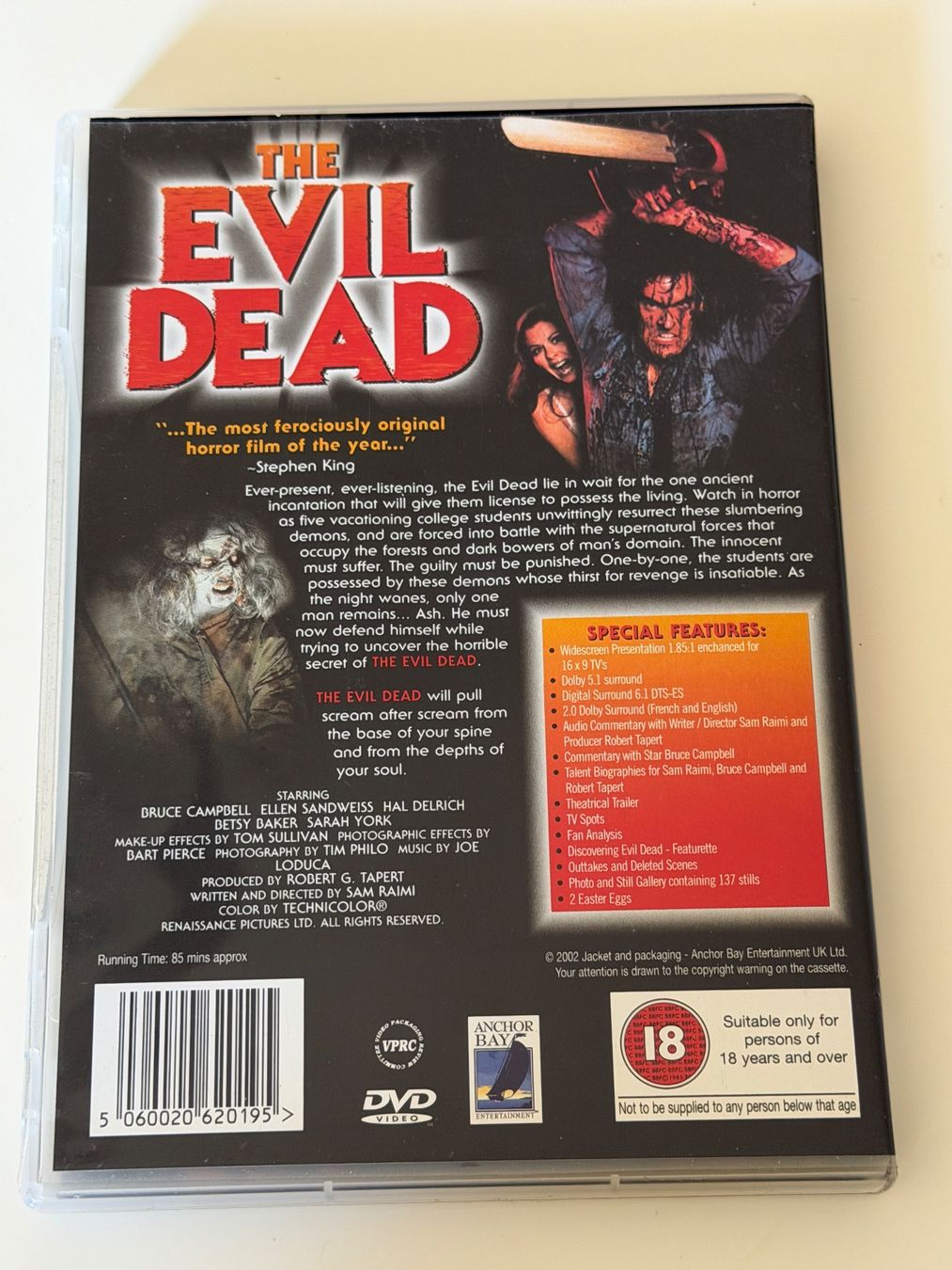 Alle DVDs: Evil Dead - The Ultimate DVD Horror Full Uncut Version – Neu (gemäss Beschreibung) aus Altstätten SG von sheamus 1