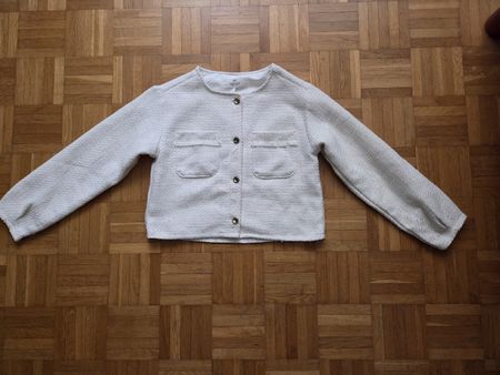 H&M Bouclé Jacke, Grösse 140, Top Zustand für den Frühling!