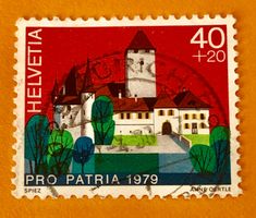 Nr.B 183 Spiez Pro Patria GESTEMPELT Zürich