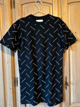 Calvin Klein Jeans T-Shirt Kleid Gr.M schwarz (dickem Stoff)