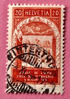 Nr.167 getempelt  50 Jahre Weltpostverein 1924   