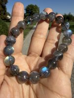 Hochwertiges Labradorite Armband Stretch -10mm