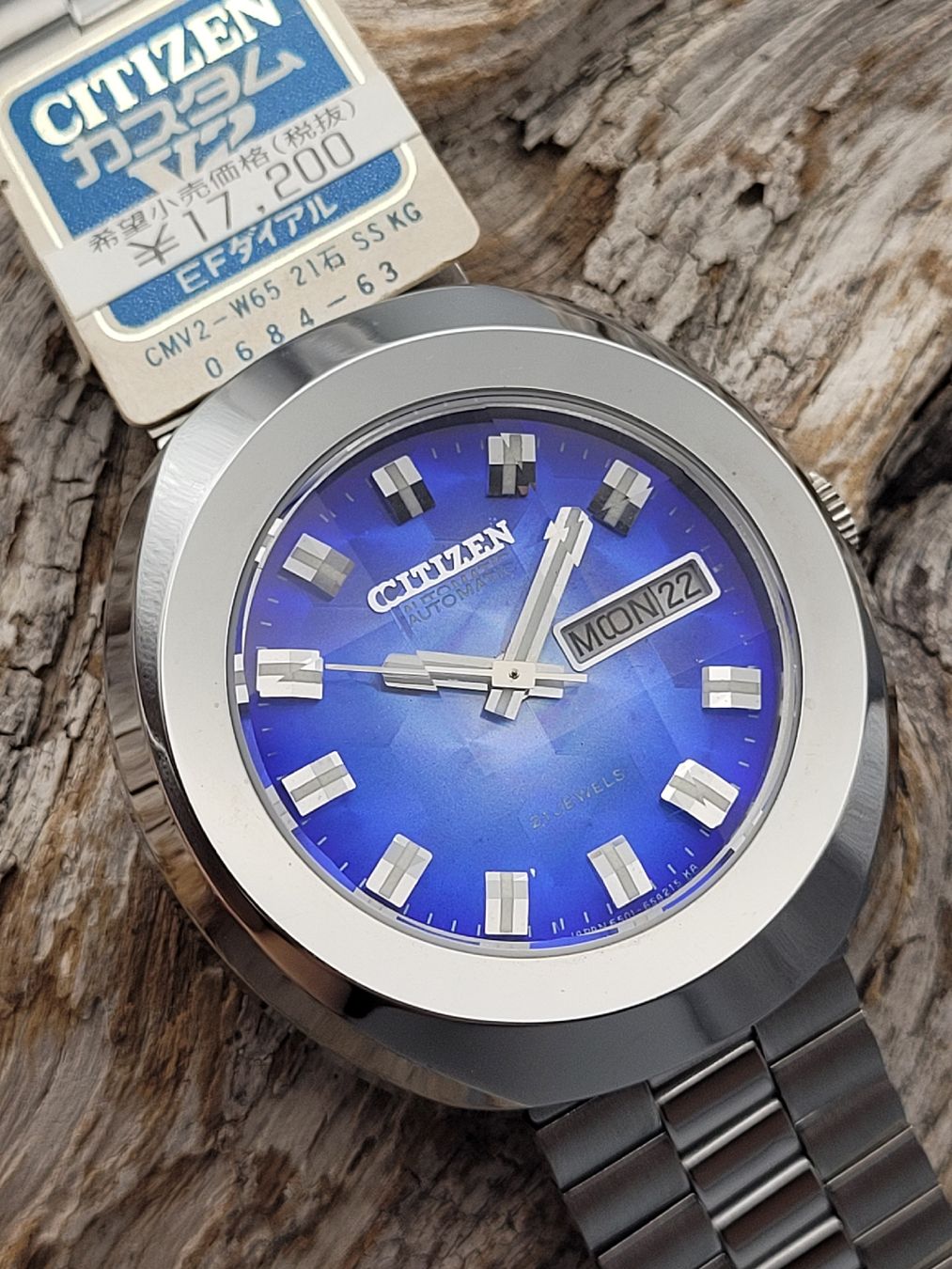 Citizen Orologi: 1973 NOS CITIZEN AUTOMATIC CUSTOM V2 DISCO DIAL VINTAGE JDM – Nuovo (secondo la descrizione) da Bern venduto da SeikoVintage 2