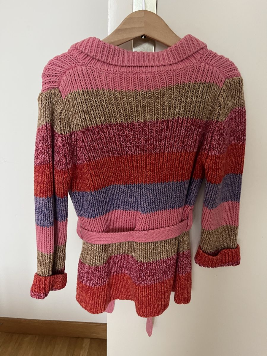 Gap Pullover & Sweatshirts: GAP Strickjacke gestreift mit Bindegürtel Grösse 116/122 – Gebraucht aus Zürich von LemonadeZH 1