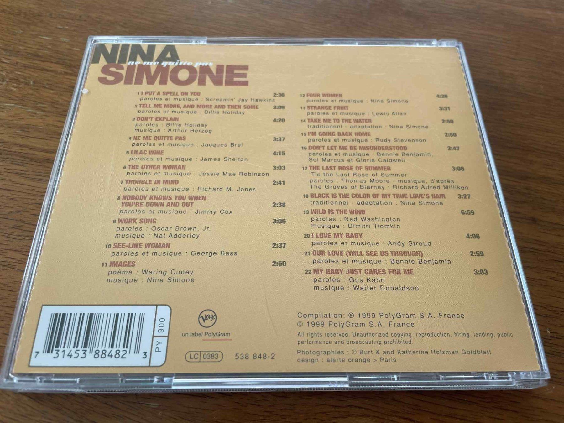CDs: Nina Simone - Ne me quitte pas CD – Gebraucht aus Lausanne von sim_bc8q 1