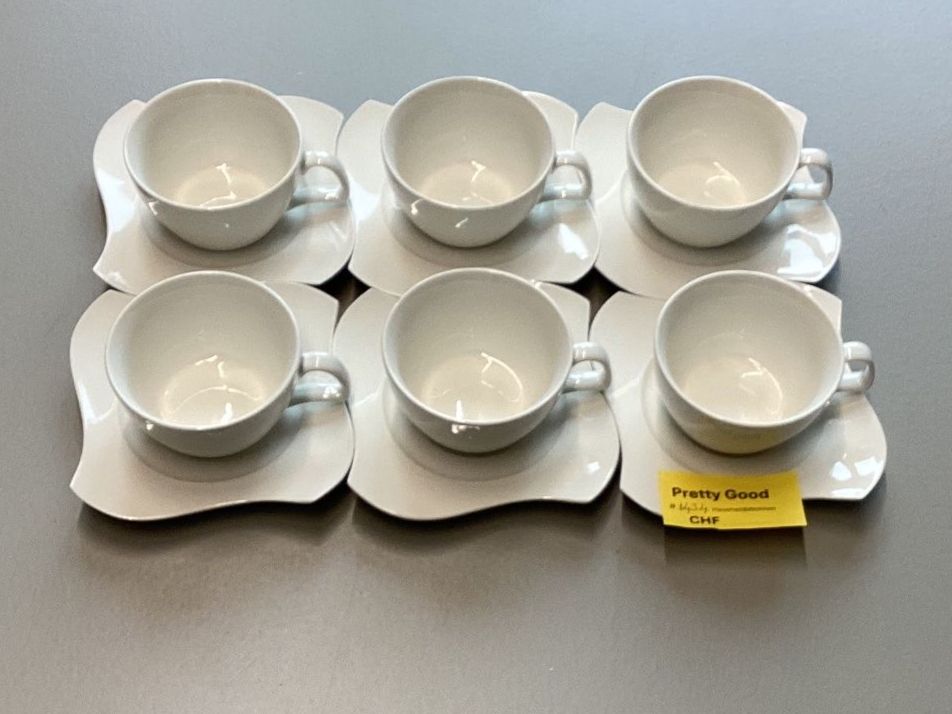 Tazze: Kaffeetassen mit Untertassen - Wiitergäh – Usato da Zug venduto da GGZatWork