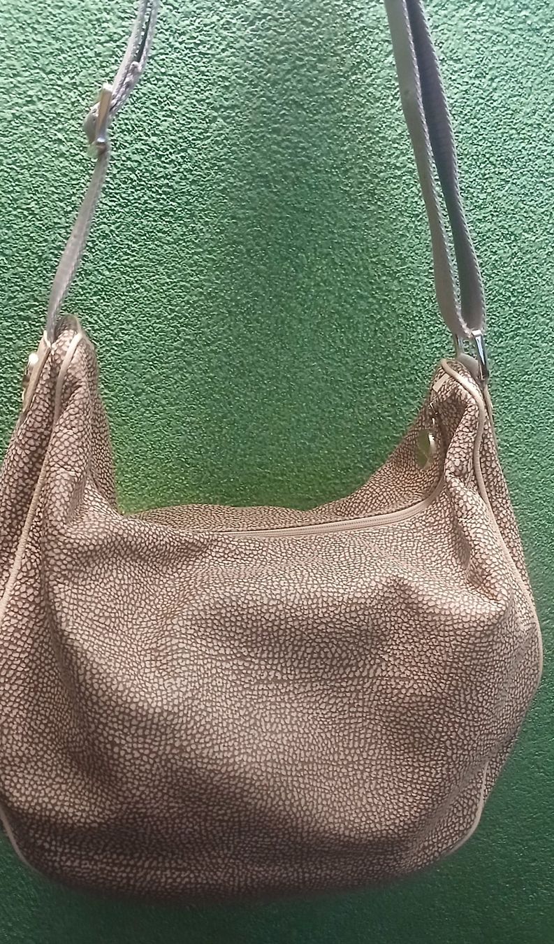 Borbonese Borse da donna: BORBONESE "Mezzaluna" LEATHER DAMEN SCHULTERTASCHE – Usato da Villa Luganese venduto da luxlady