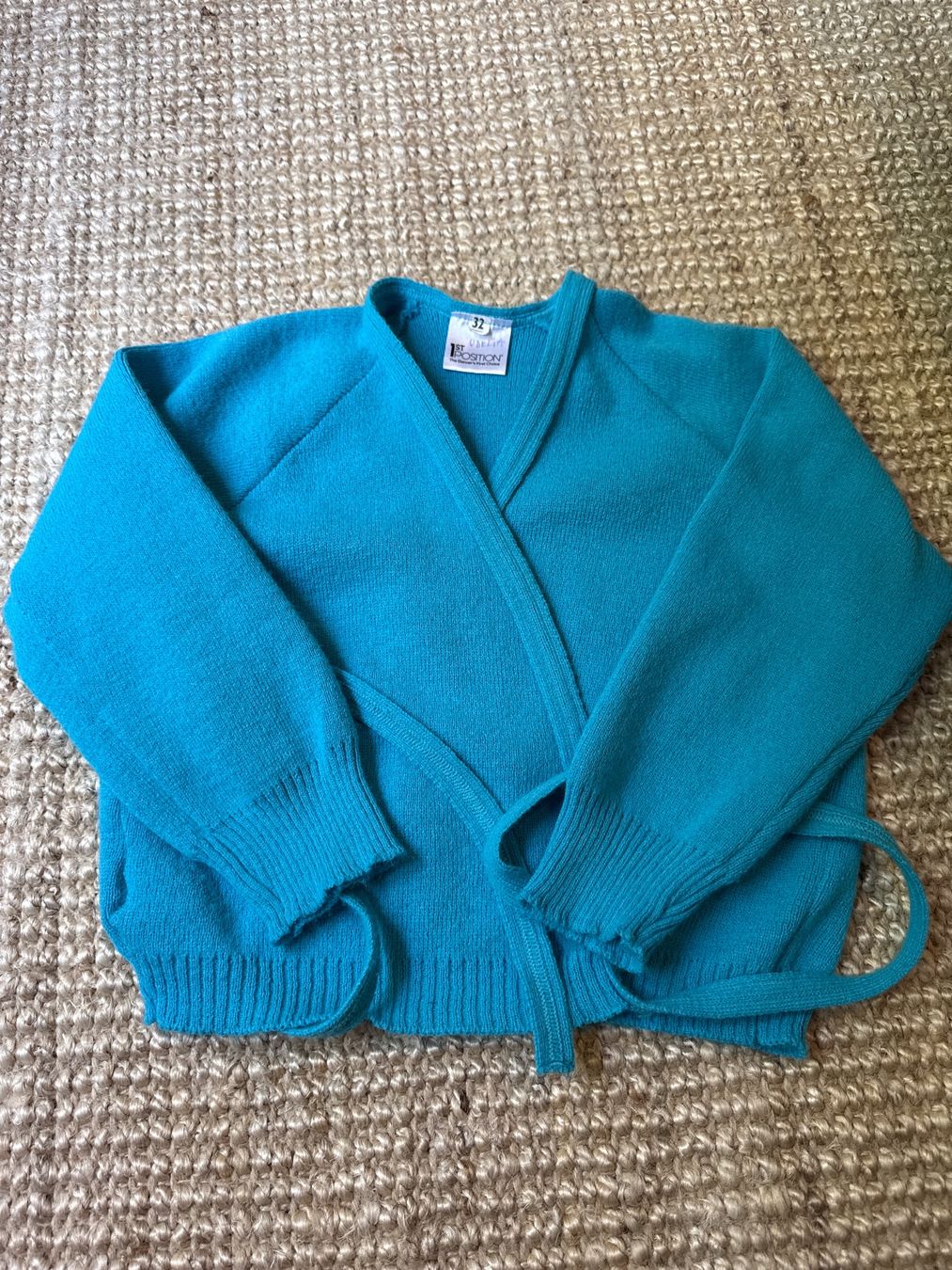 Maglioni & Felpe: Tanz Wickeljacke Türkis Gr. 128 – Usato da Horw venduto da Edith1981