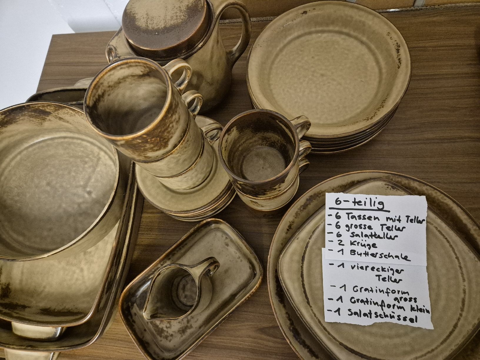 Set di piatti: Geschirrset Langenthal"Sahara ",6 -teilig – Usato da Villmergen venduto da MONCHHICHI