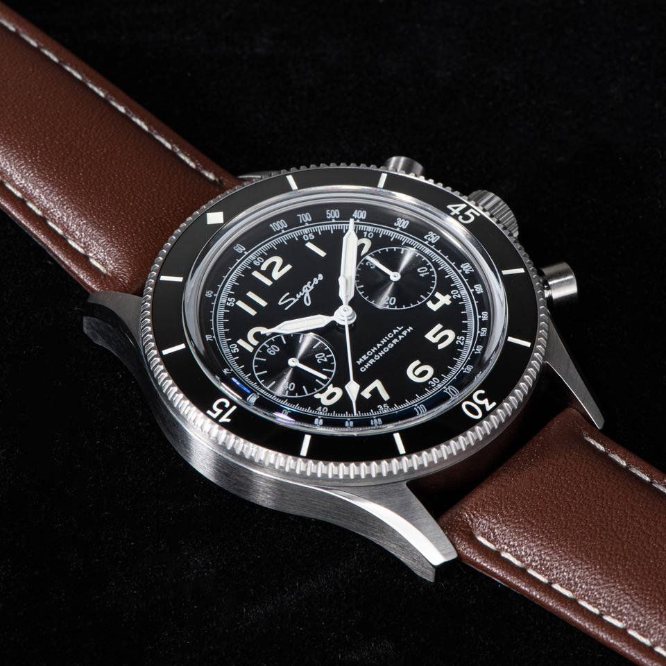 Orologi: Sugess Chronograph Mechanisch Fliegeruhr – Nuovo (secondo la descrizione) da Suhr venduto da ChronixChronometer 3