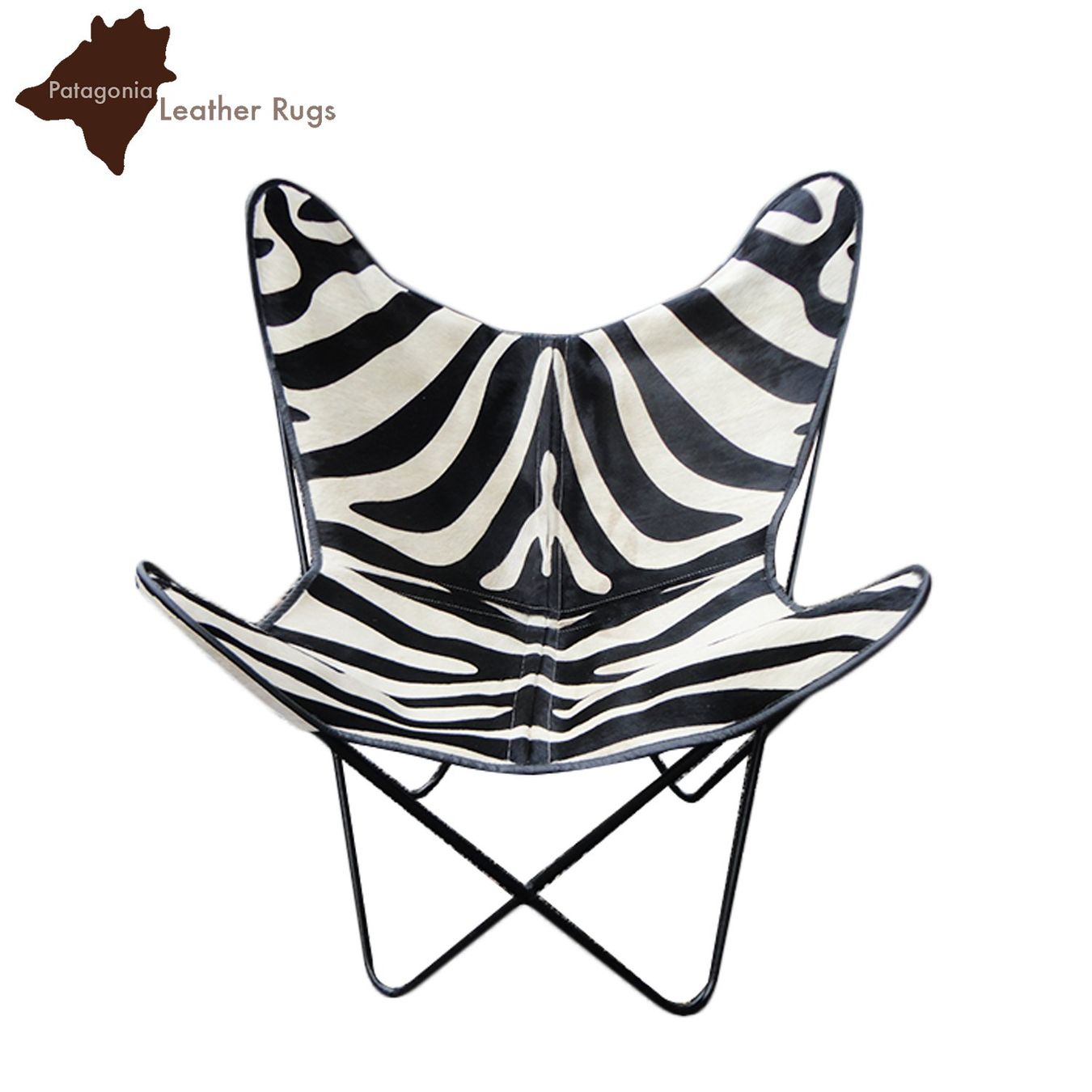 Poltrone: Kuhfell Stuhl BKF Zebra – Nuovo e nell'imballaggio originale da Arbedo venduto da patagonialeatherrugs 1