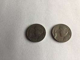 2x20 Cent Münzen Italien