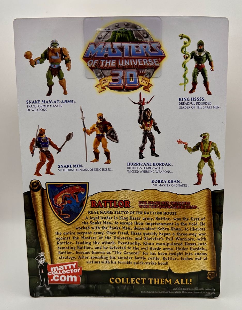 Masters of the Universe Figuren: MOTU Classics Rattlor Figur (2012) – Neu und originalverpackt aus Oberhasli von Schneeschueh 1