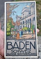 antiker Prospekt KURSAAL BADEN Panorama WOLFENSBERGER druck