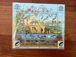 2002 Österreich Tiergarten Schönbrunn Sonderbloc **  (A1025)