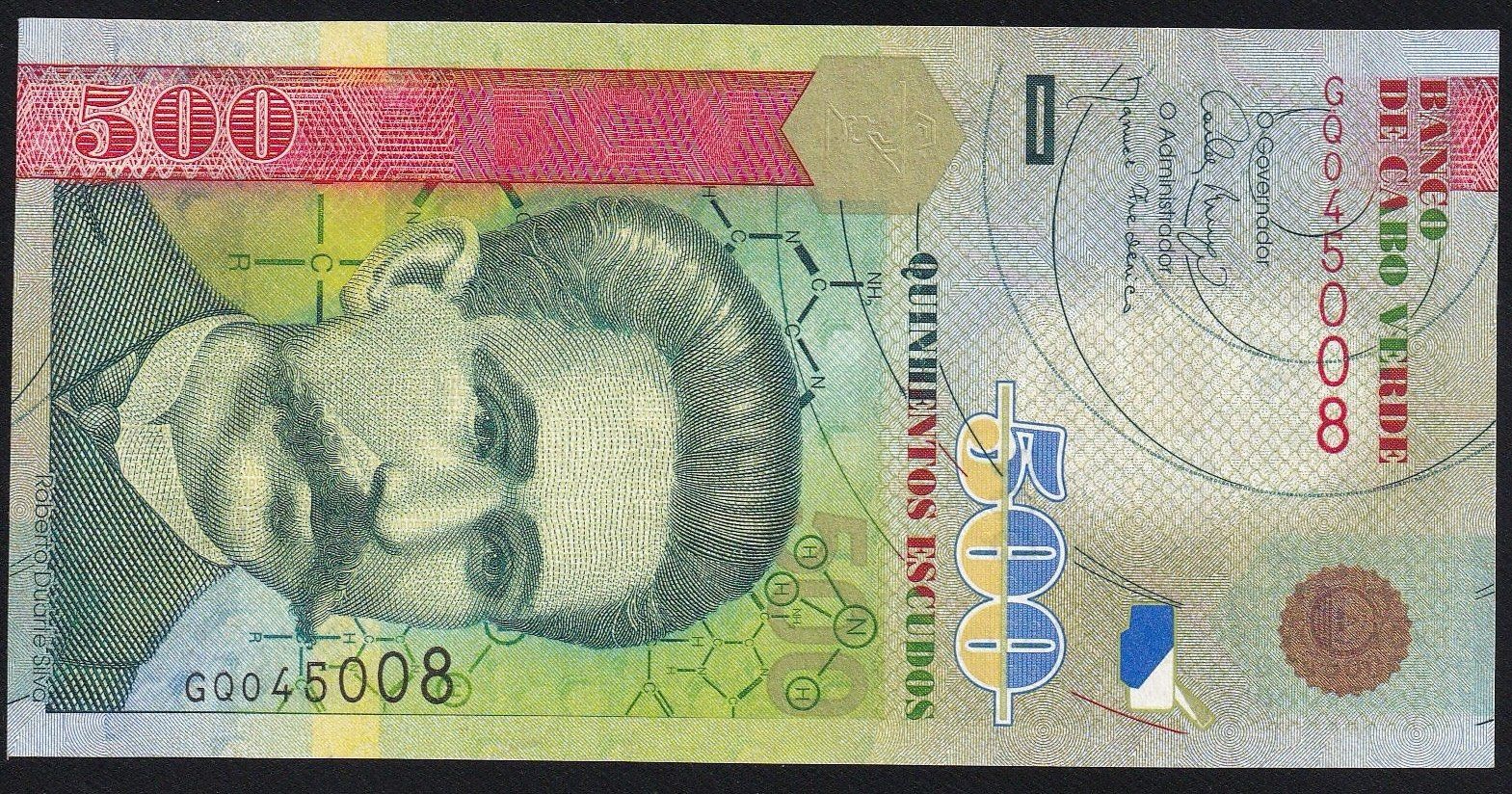 Banconote: Kap Verde 500 Escudos 2007 – Usato da Brugg AG venduto da banknoten_muesli