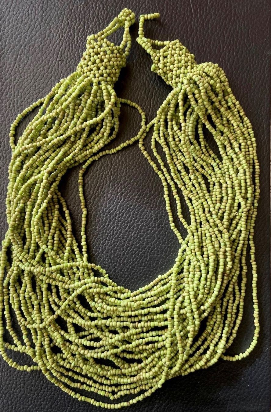 Catenine: Collier multi, rang, mini-perles, pistache – Nuovo (secondo la descrizione) da Genève venduto da Libellule477