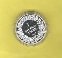 1997 UNZE in stgl/Schweizer Kreuze au recto+HELVETIA+Wappen