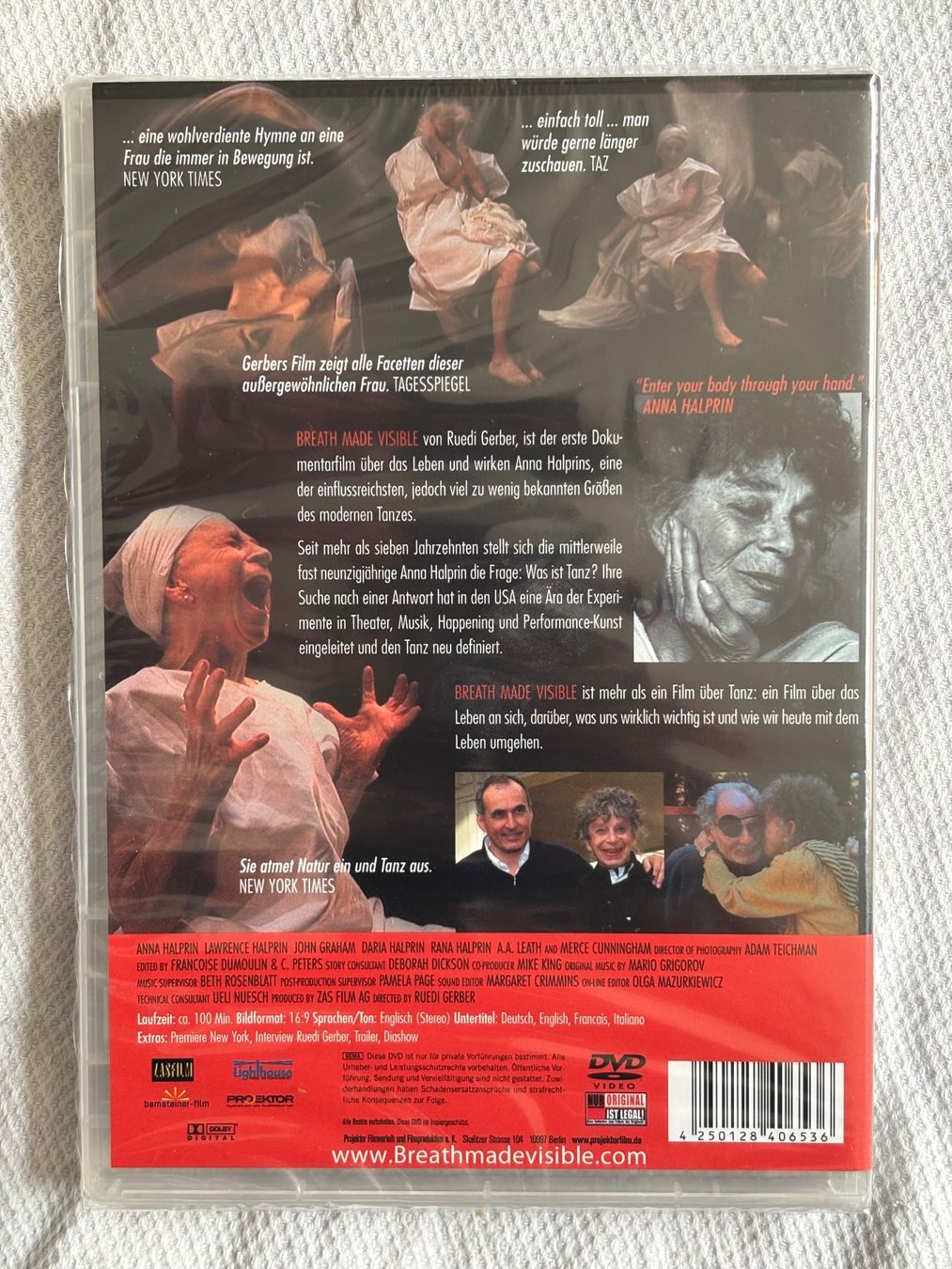 Tutti i DVDs: Anna Halprin: Breath made visible – Nuovo e nell'imballaggio originale da Stans venduto da Abukadnezar 1