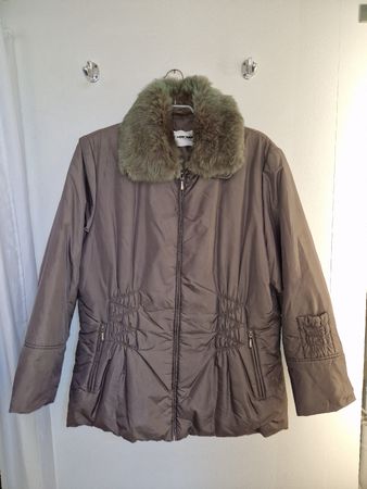 Gerry Weber Winterjacke Damen Gr. 42 Fellkragen Kapuze