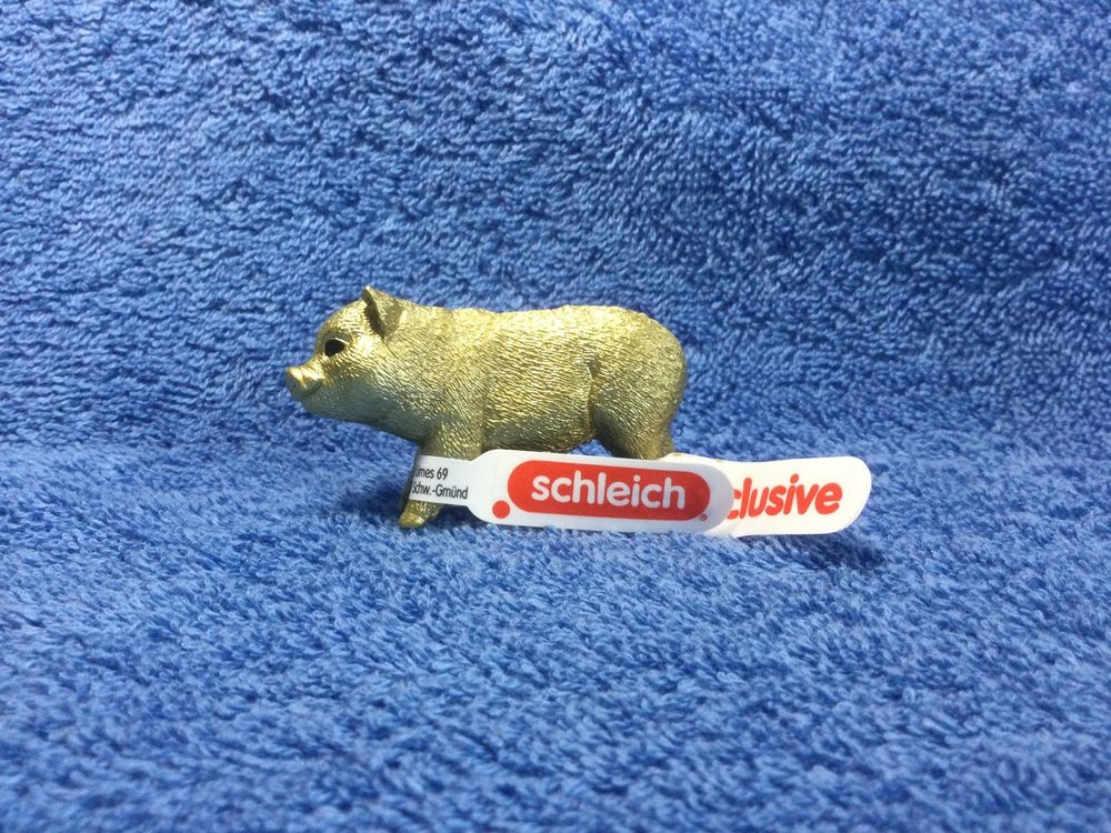 Schleich Exclusive Goldenes Neujahrs Schwein 72190. (Neu (gemäss ...
