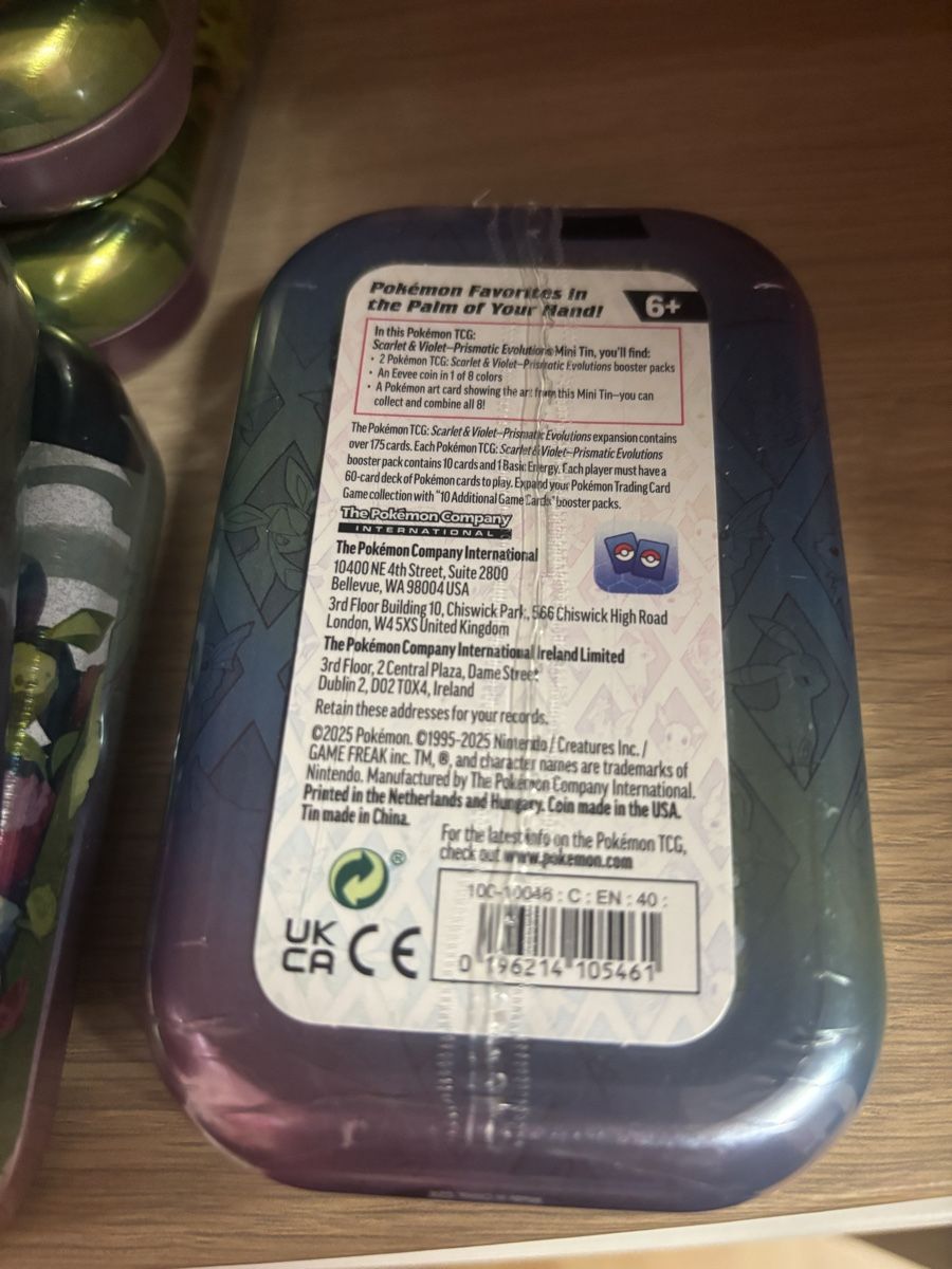 Pokémon Carte collezionabili: Pokemon Prismatic Evolutions: Flareon Mini Tin – Nuovo e nell'imballaggio originale da Stadel venduto da Caramelmacchiato_ 1