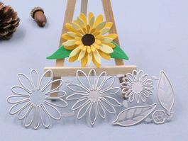 Stanzschablone Nr.451, Blumen Set (Sizzix geeignet)