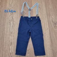 Kinder Hosen h&m marineblau Grösse 86 mit Hosenträger