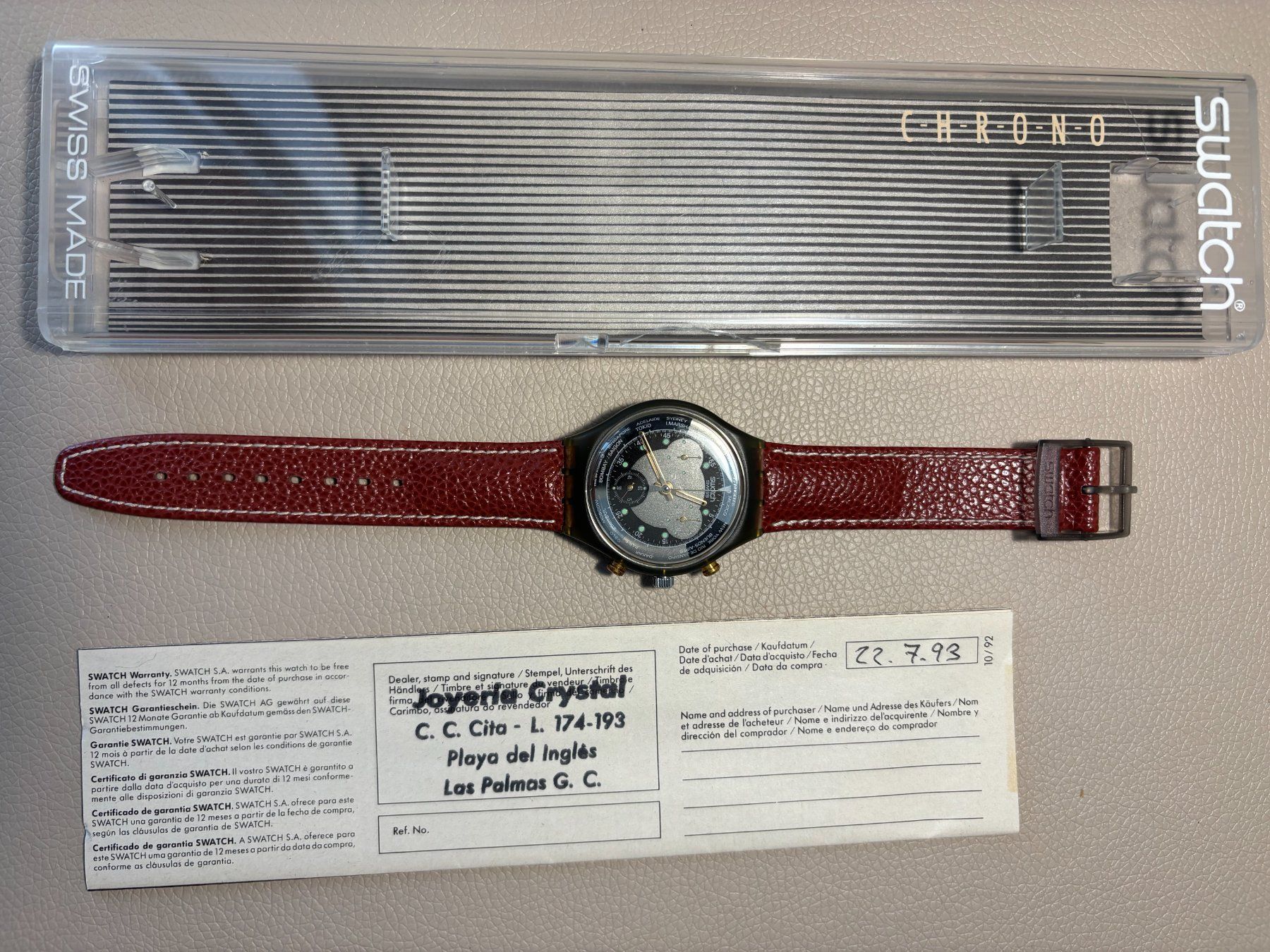 Swatch Orologi: Swatch SCM 102 Jet Lag – Nuovo e nell'imballaggio originale da Jona venduto da Greifzu