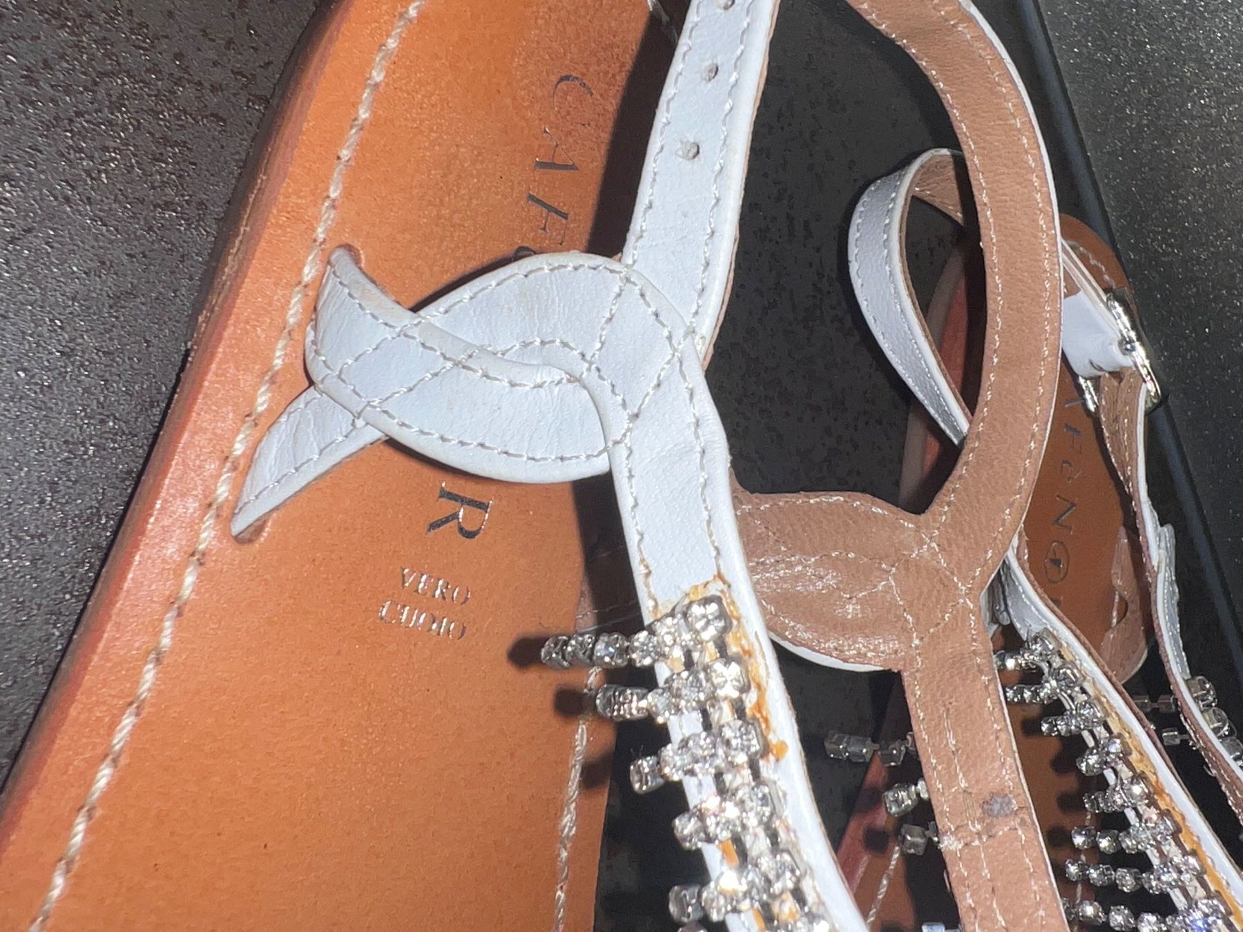 Damenschuhe: Leder Sandale CAFèNoir 36 neu – Neu (gemäss Beschreibung) aus Dornach von samuti 3