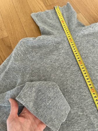 Kaschmir Rollkragenpullover in grau, UNIQLO, Größe S