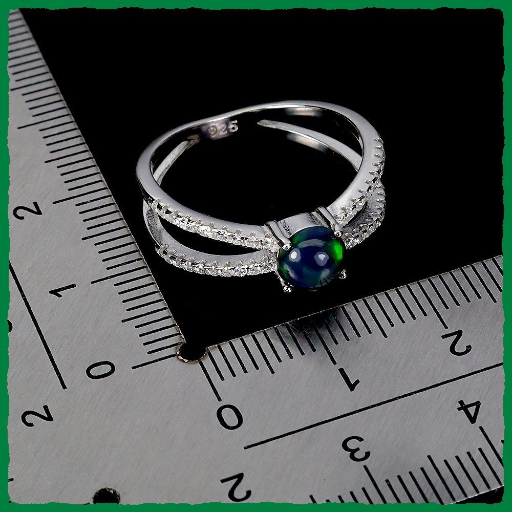Anelli: ♛ Äthiopien Black Opal Ring 925 Silber – Nuovo e nell'imballaggio originale da Oberglatt ZH venduto da Hot-Spot 2