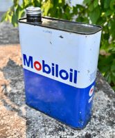 Vintage Öldose / Bidon MOBILOIL France 2 Liter