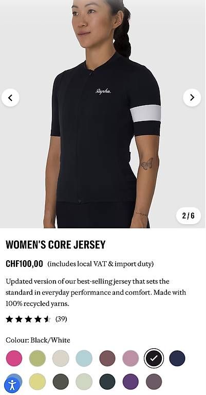 Leibchen & Hosen: RAPHA women's core jersey  – Gebraucht aus Zürich von cla_07 4