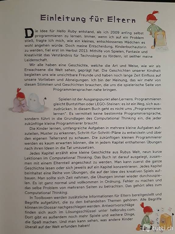 Libri: Buch Hello Ruby, programmieren mit Kindern – Nuovo (secondo la descrizione) da Urdorf venduto da Jeani_ 4