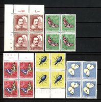 1956, Pro Juventute, Viererblöcke, SBK 40.– **