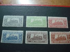 Frankreich, 6 alte Marken Reseau d'Etat *