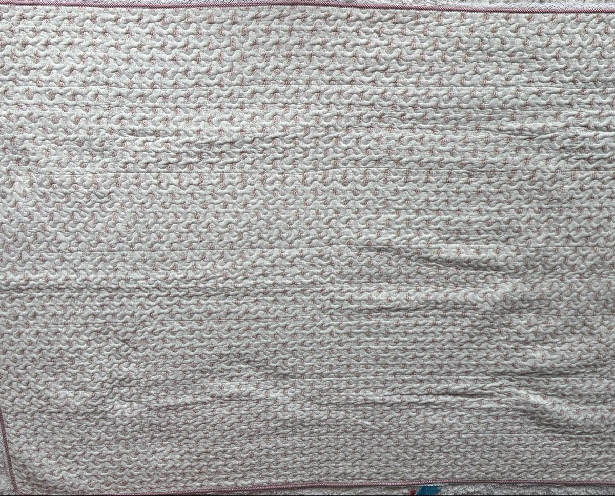 Coperte: Patchworkdecke rosa/weiss, Handarbeit, neuwertig! – Usato da Herzogenbuchsee venduto da SaRaDe77 3