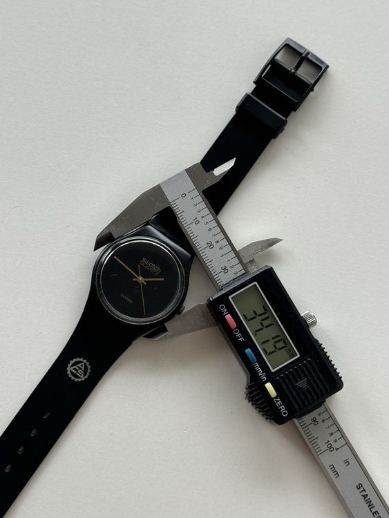 Swatch Uhr, schwarz, Unisex 6
