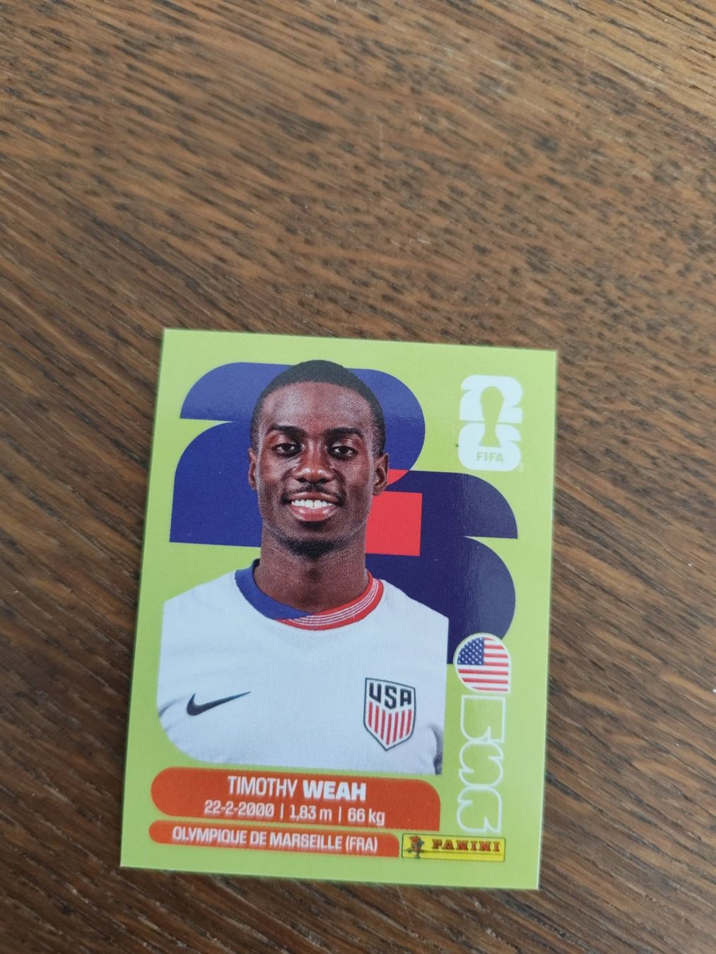 Panini Carte collezionabili: Panini WM 2026, USA 12, Weah – Usato da Aarburg venduto da gloeckgloeck