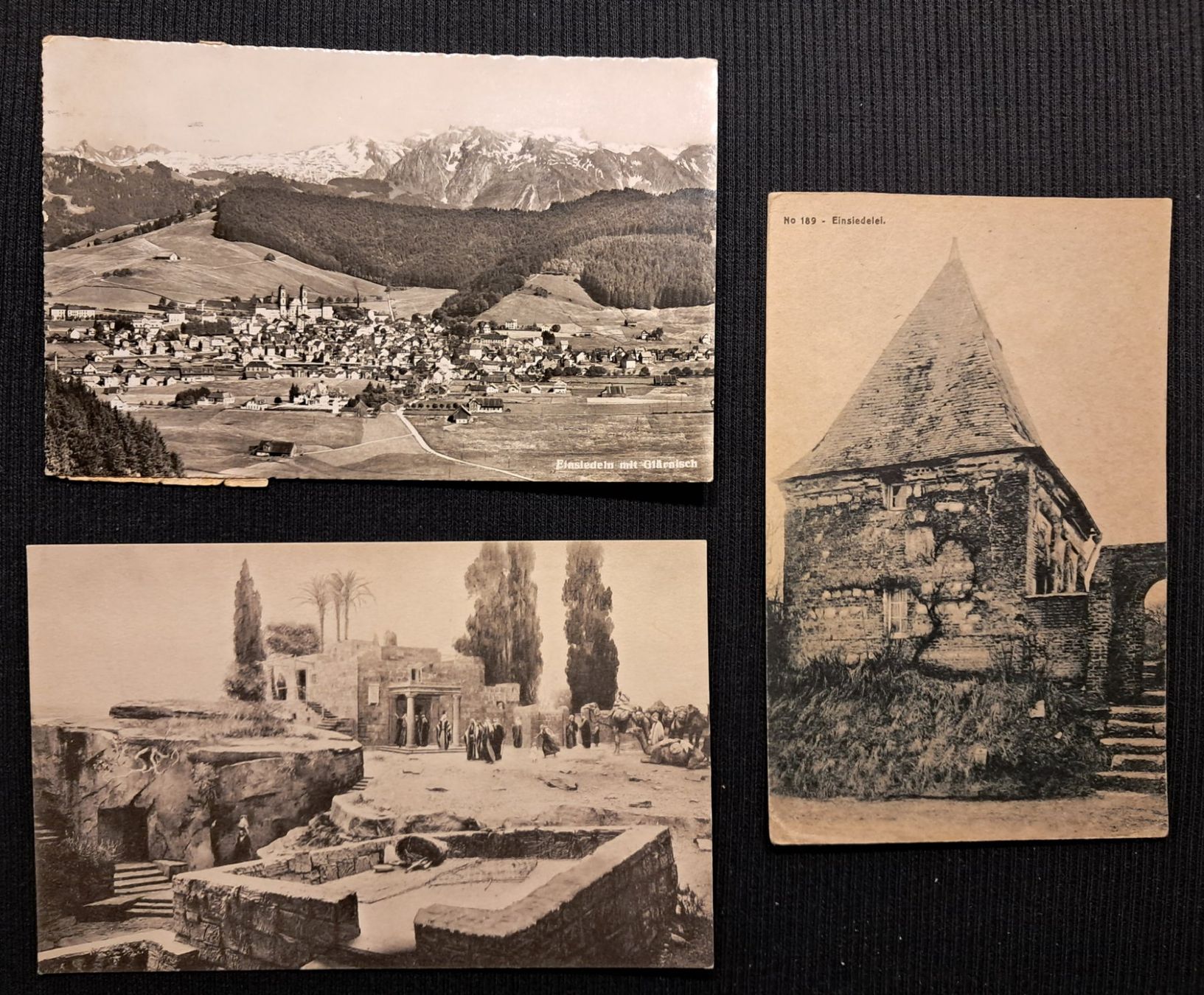 Cartoline postali: 3 AK EINSIEDELN – Usato da Ponto Valentino venduto da giorgia06