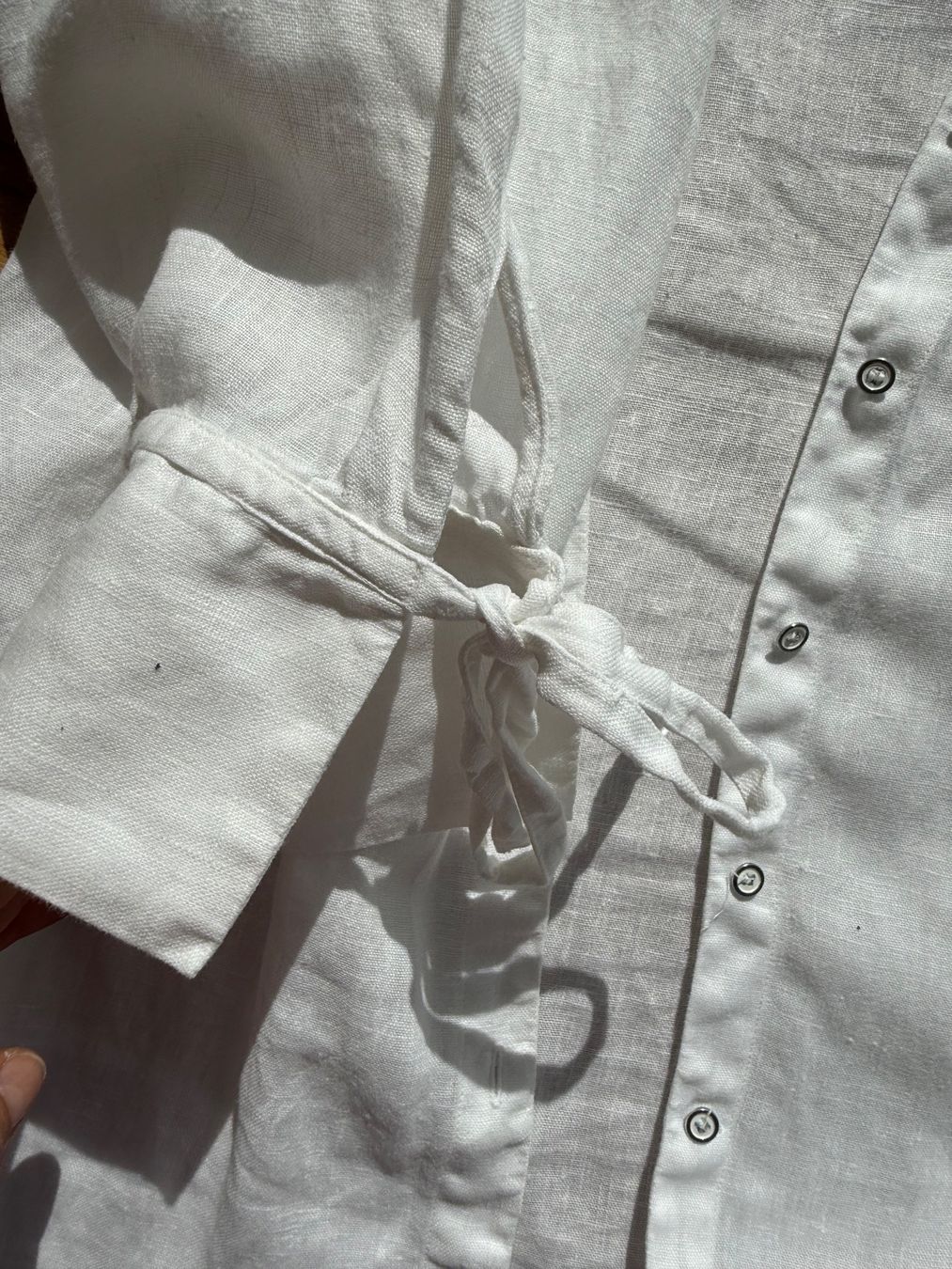 Zara Camicette: Bluse Leinen Gr. S Zara weiss – Usato da Stansstad venduto da InStyle8 5