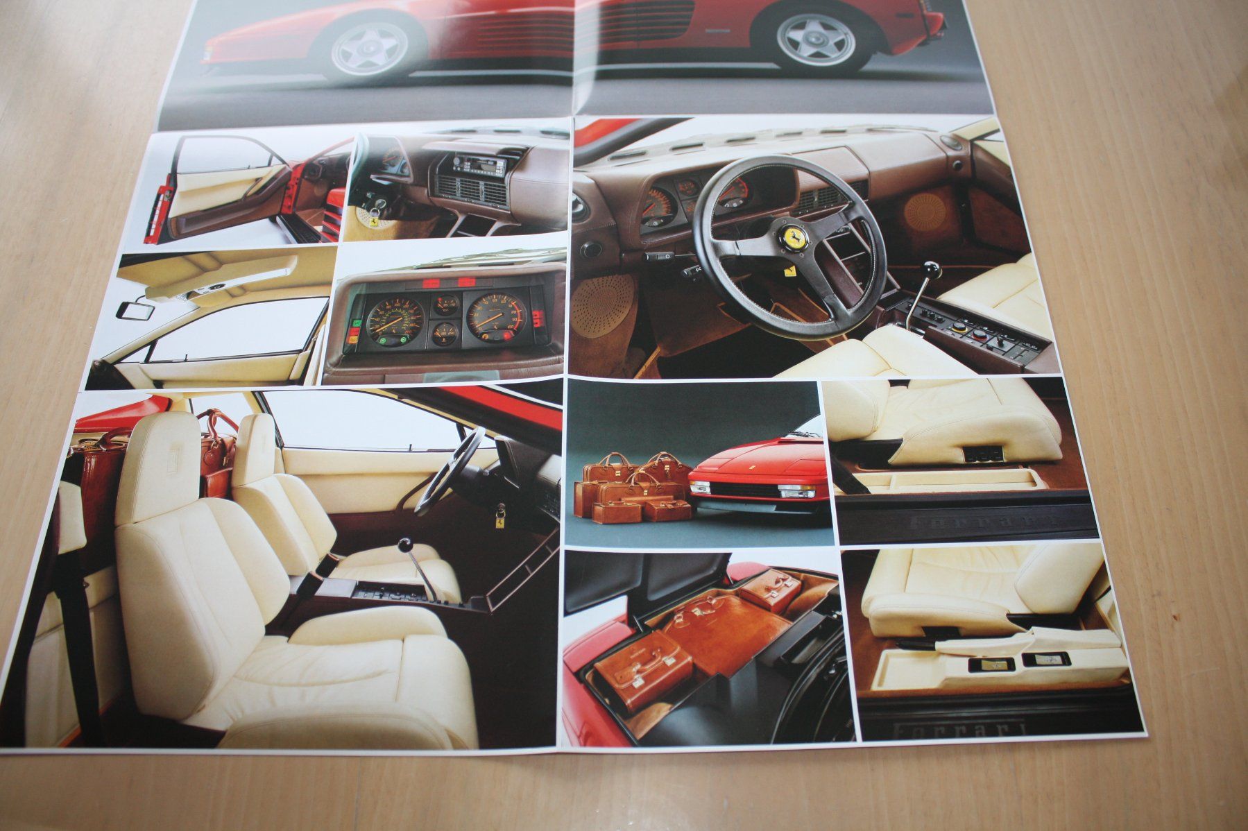 Ferrari Documenti: Ferrari Mono Specchio Testarossa Prospekt 10/1984 – Usato da Wikon venduto da erwin400 3