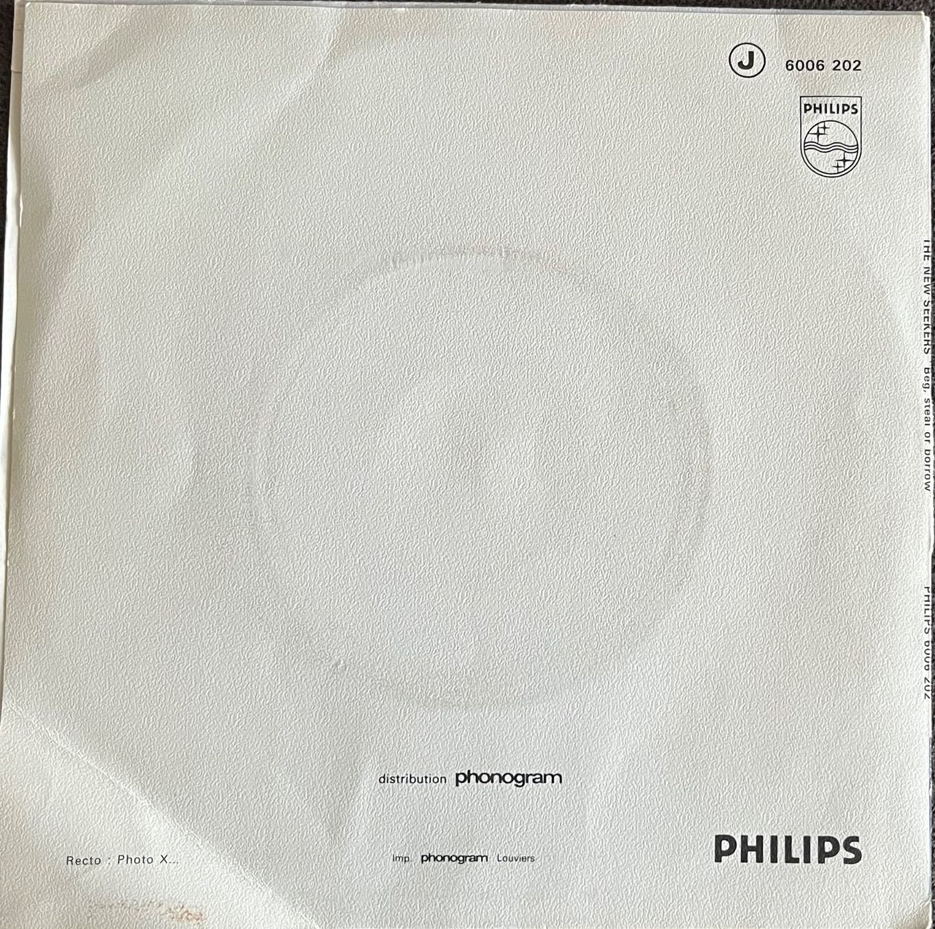 Dischi in vinile: THE NEW SEEKERS - BEG. STEAL OR BORROW – Usato da Bussigny venduto da vinyl-pas-cher 1