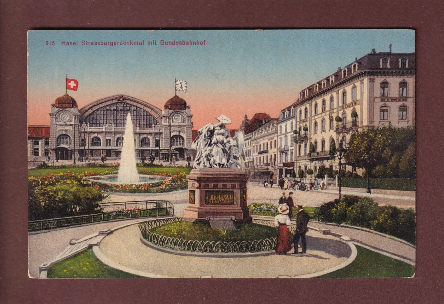 Cartoline postali: BASEL - Bahnhof – Usato da Pully venduto da nicecards